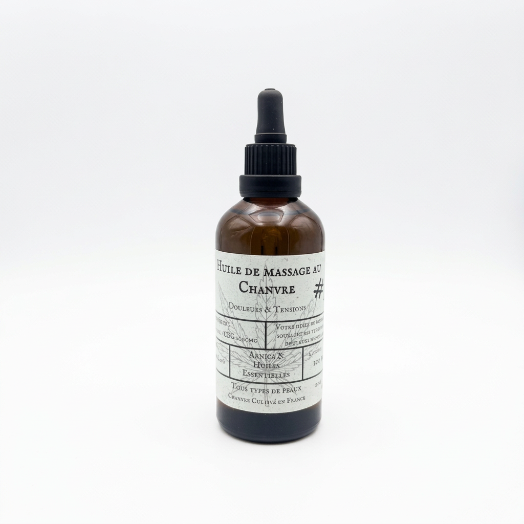 HUILE DE MASSAGE CBD & CBG